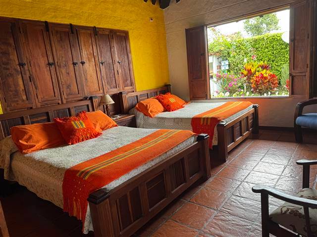 habitacion dos camas dobles casa-campestre-venecia